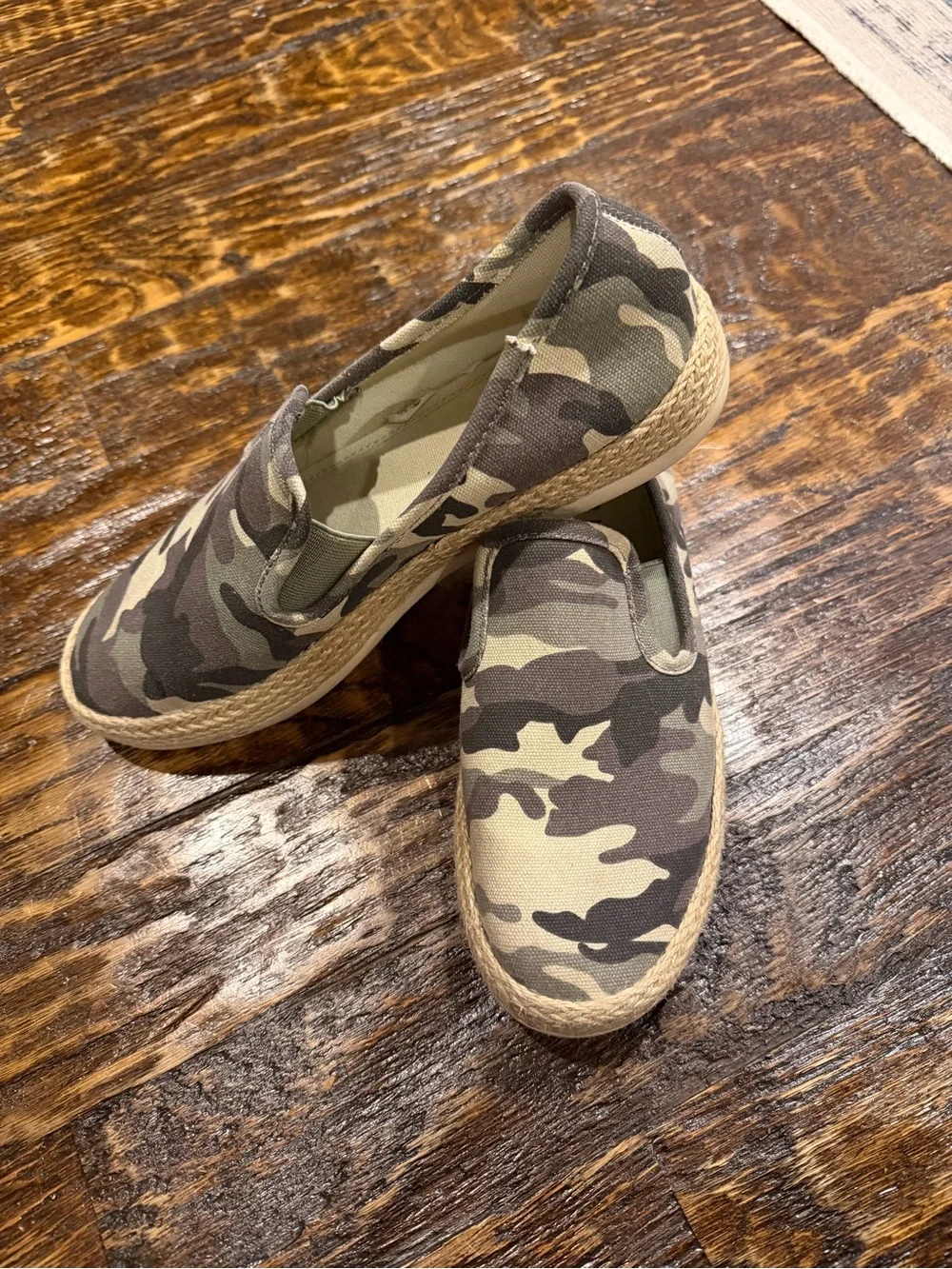 Esprit Women’s Erika Camouflage Slip-On Espadrilles - Green & Brown